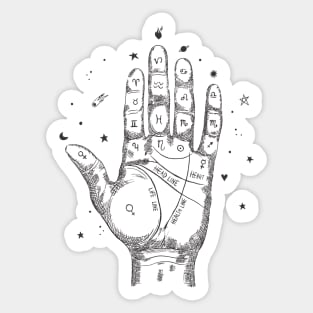 Palmistry Concept Sticker